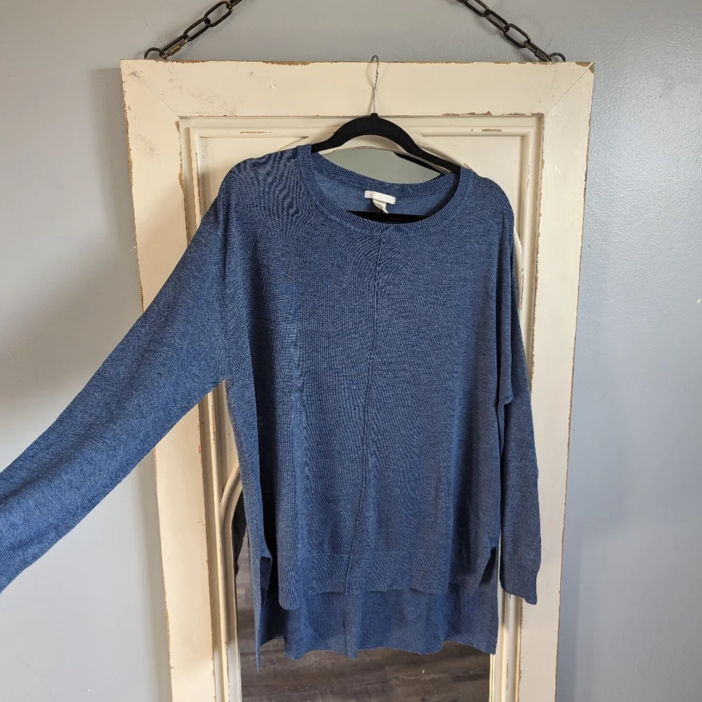 H&M fine knit sweater - blue - Picture 4 of 5